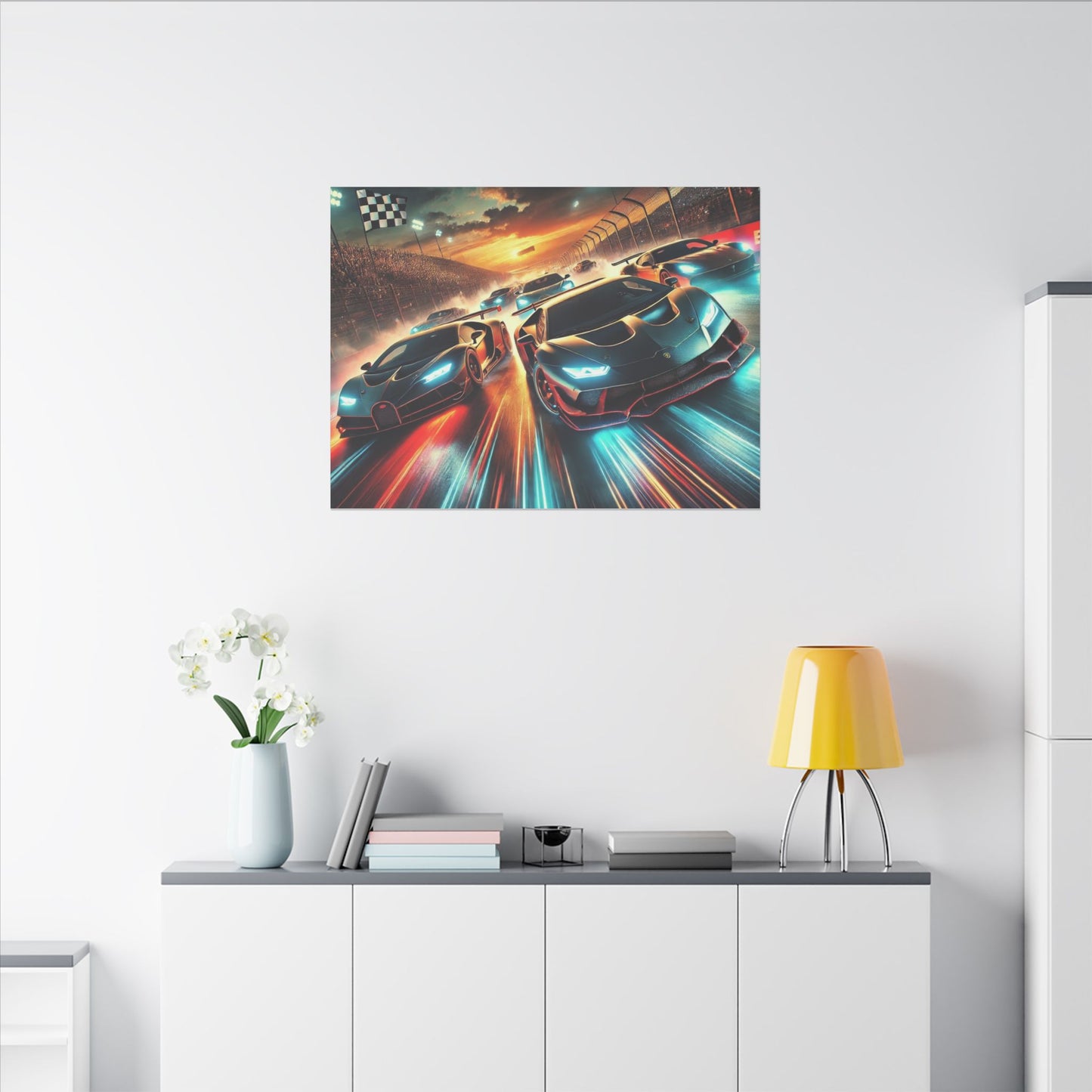 Canvas Print - Super Cars Racing