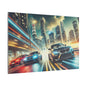 Canvas Print German Cars Racing on Streets Wall Art Decor