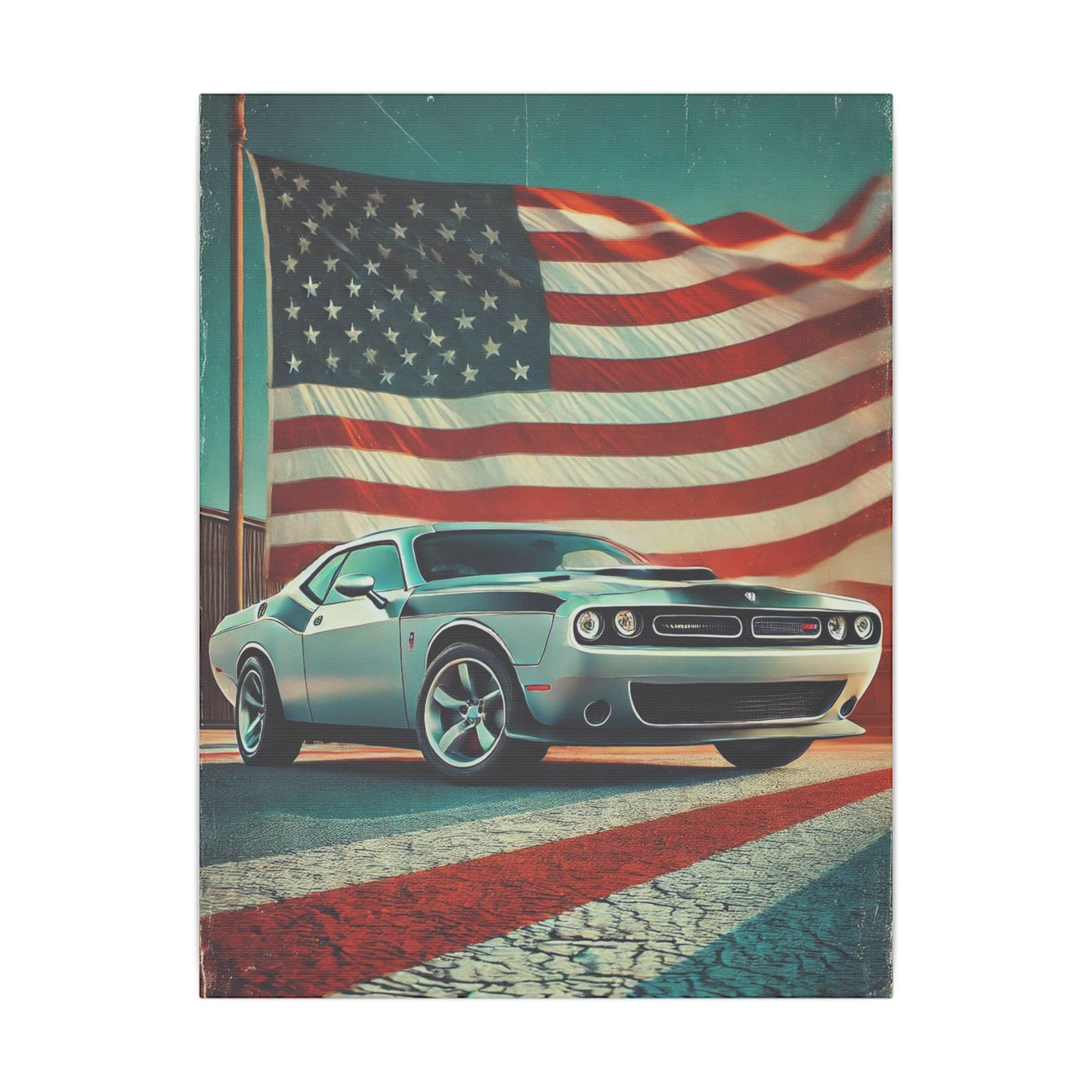 Canvas Print: Muscle American Car