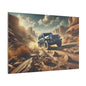 Canvas Wall Art - SUV Climbing Rocks Design