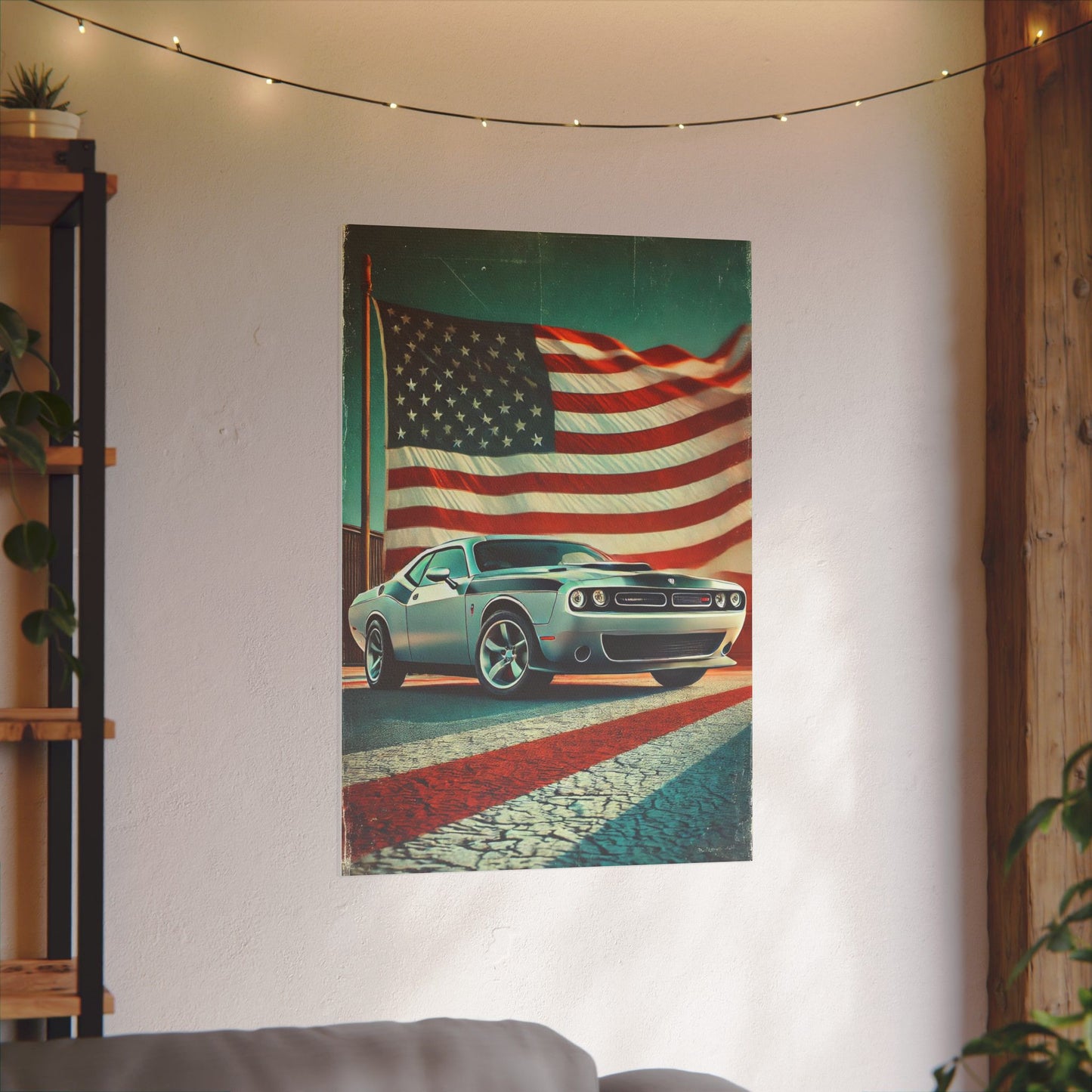 Canvas Print: Muscle American Car