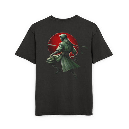 Oversize Tee - Ninja Japan Sun Acid Washed Design