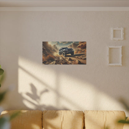 Canvas Wall Art - SUV Climbing Rocks Design