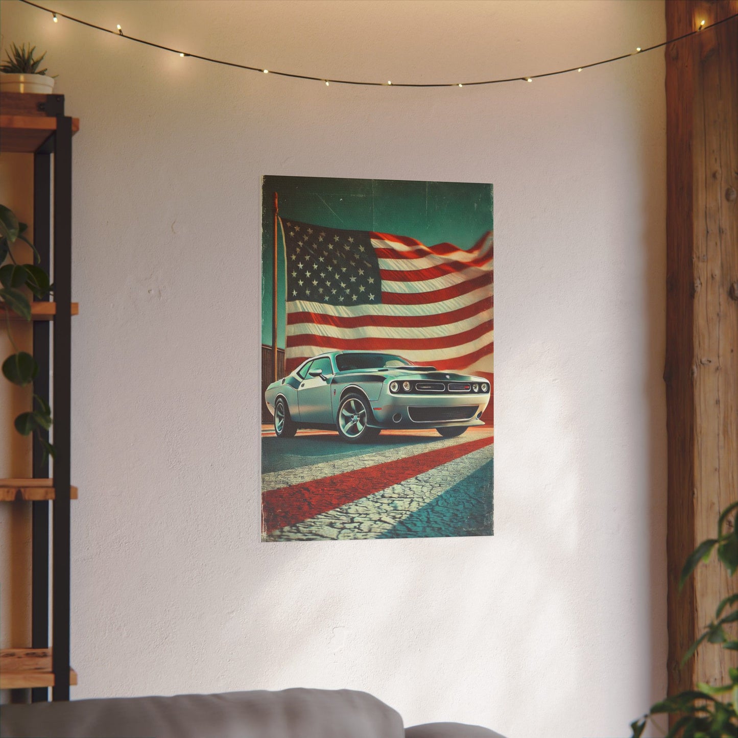 Canvas Print: Muscle American Car