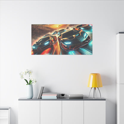 Canvas Print - Super Cars Racing