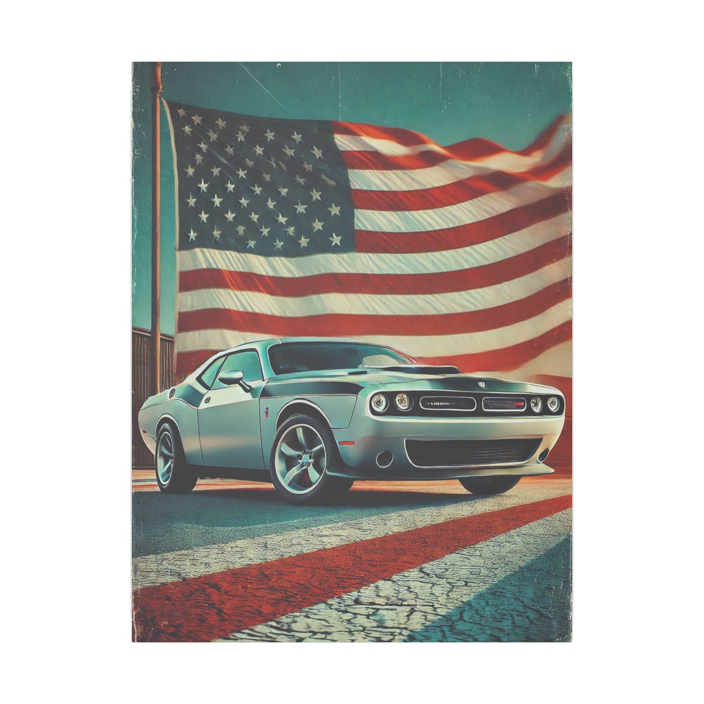 Canvas Print: Muscle American Car