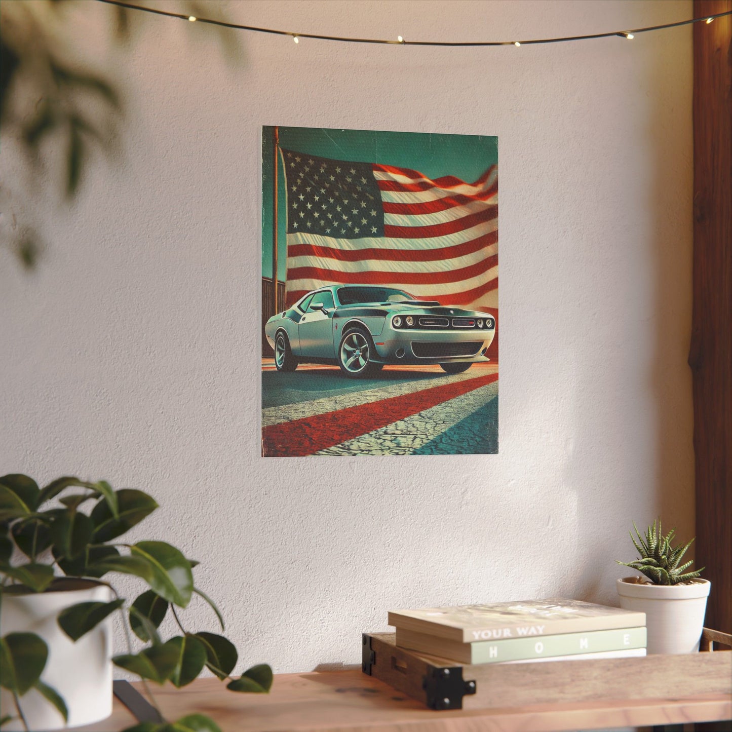 Canvas Print: Muscle American Car