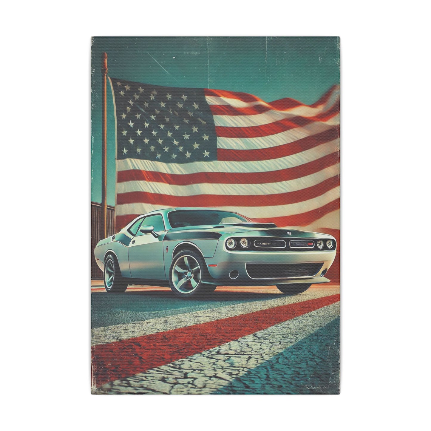 Canvas Print: Muscle American Car