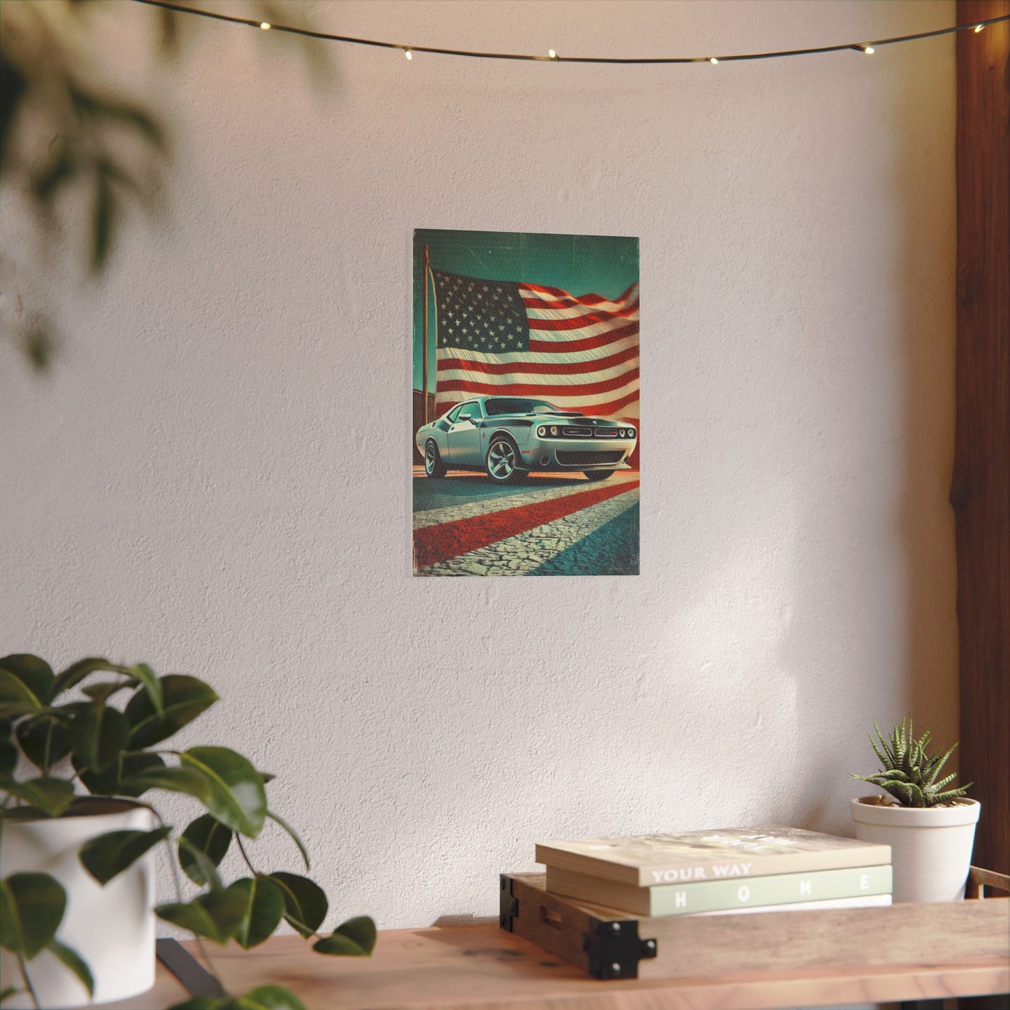 Canvas Print: Muscle American Car