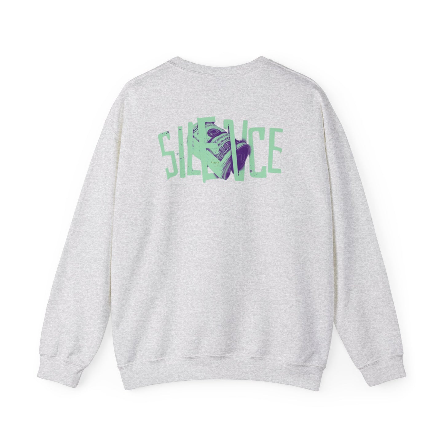 Unisex Heavy Blend™ Crewneck Sweatshirt Skull Dolar Silence Men Women Sport