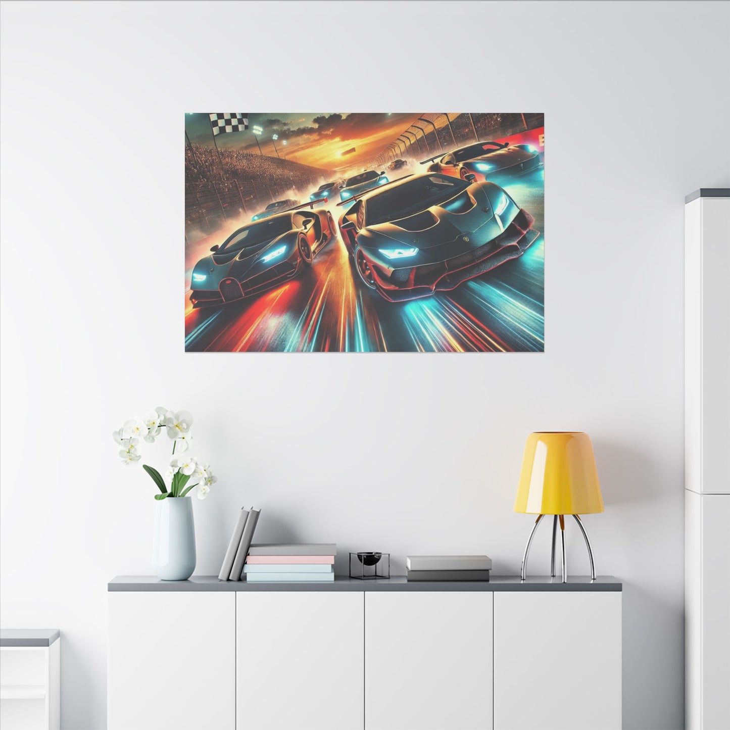 Canvas Print - Super Cars Racing