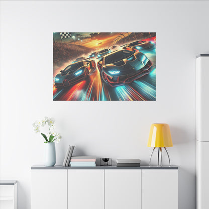 Canvas Print - Super Cars Racing
