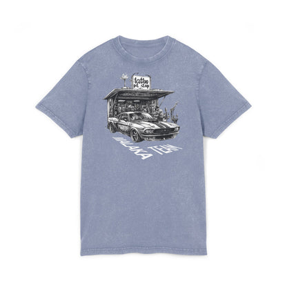 Tee: Pit Stop Tattoo Shop USA Muscle Car Design