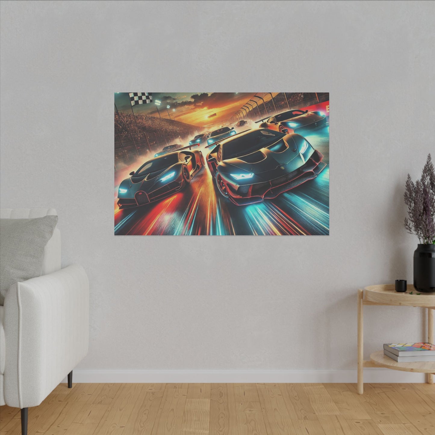 Canvas Print - Super Cars Racing