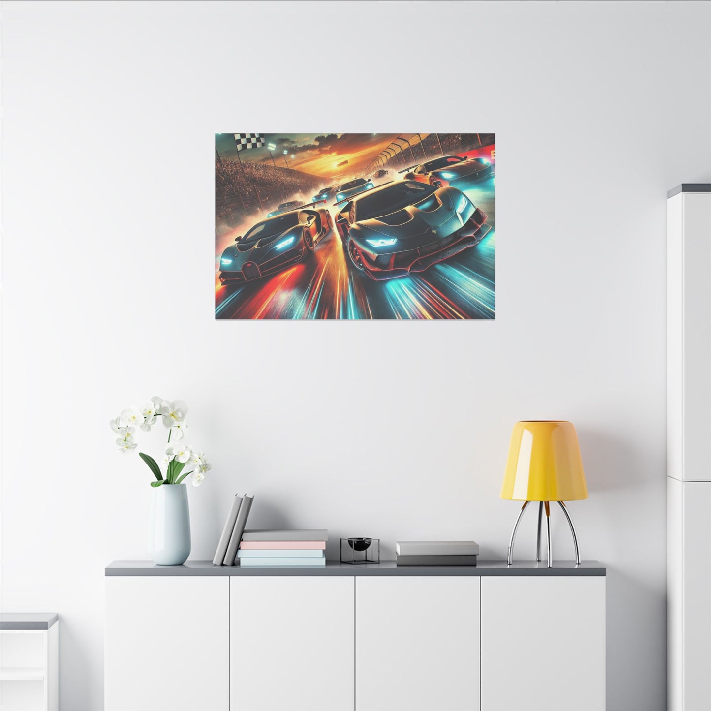 Canvas Print - Super Cars Racing