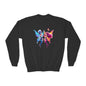 Girls Crewneck Sweatshirt with Colorful Design | Trendy Streetwear