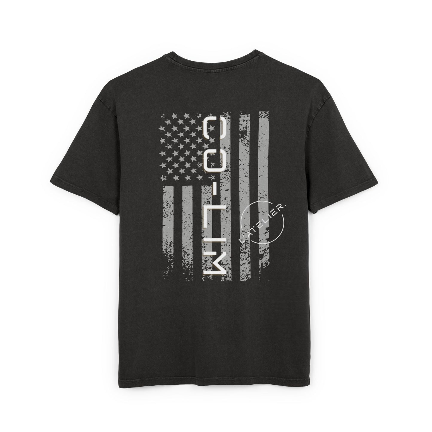 Tee - American Cars Race Acid Washed Heavy Oversize Shirt