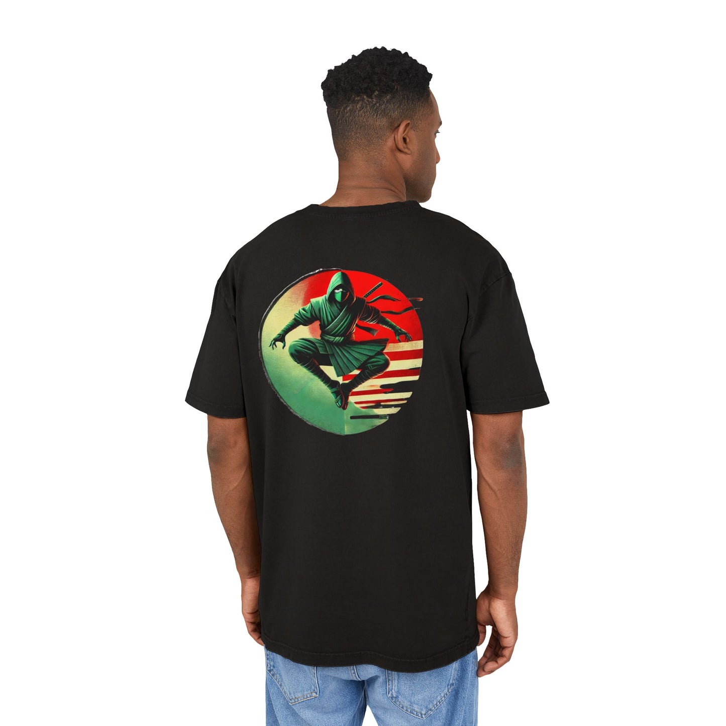 Acid Washed Tee - Flying Ninja Design