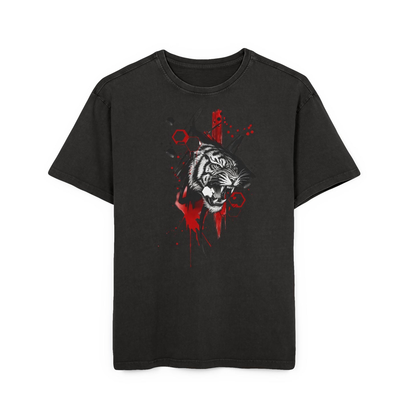 Oversize Tee - Angry Tiger Design