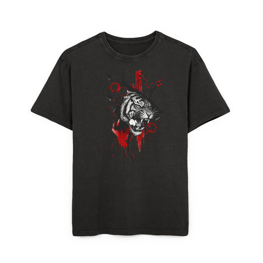 Oversize Tee - Angry Tiger Design