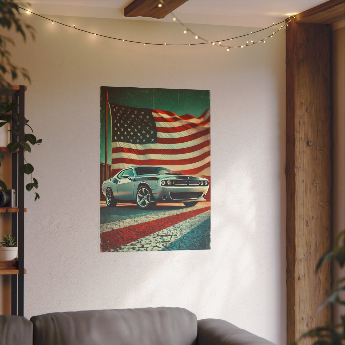 Canvas Print: Muscle American Car