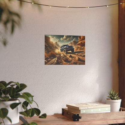 Canvas Wall Art - SUV Climbing Rocks Design