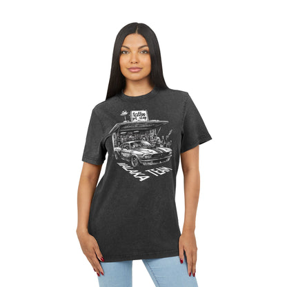 Tee: Pit Stop Tattoo Shop USA Muscle Car Design