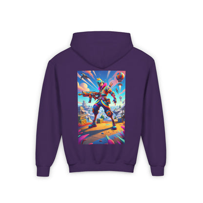 Colorful Youth Hoodie with Fun Graphic Artwork