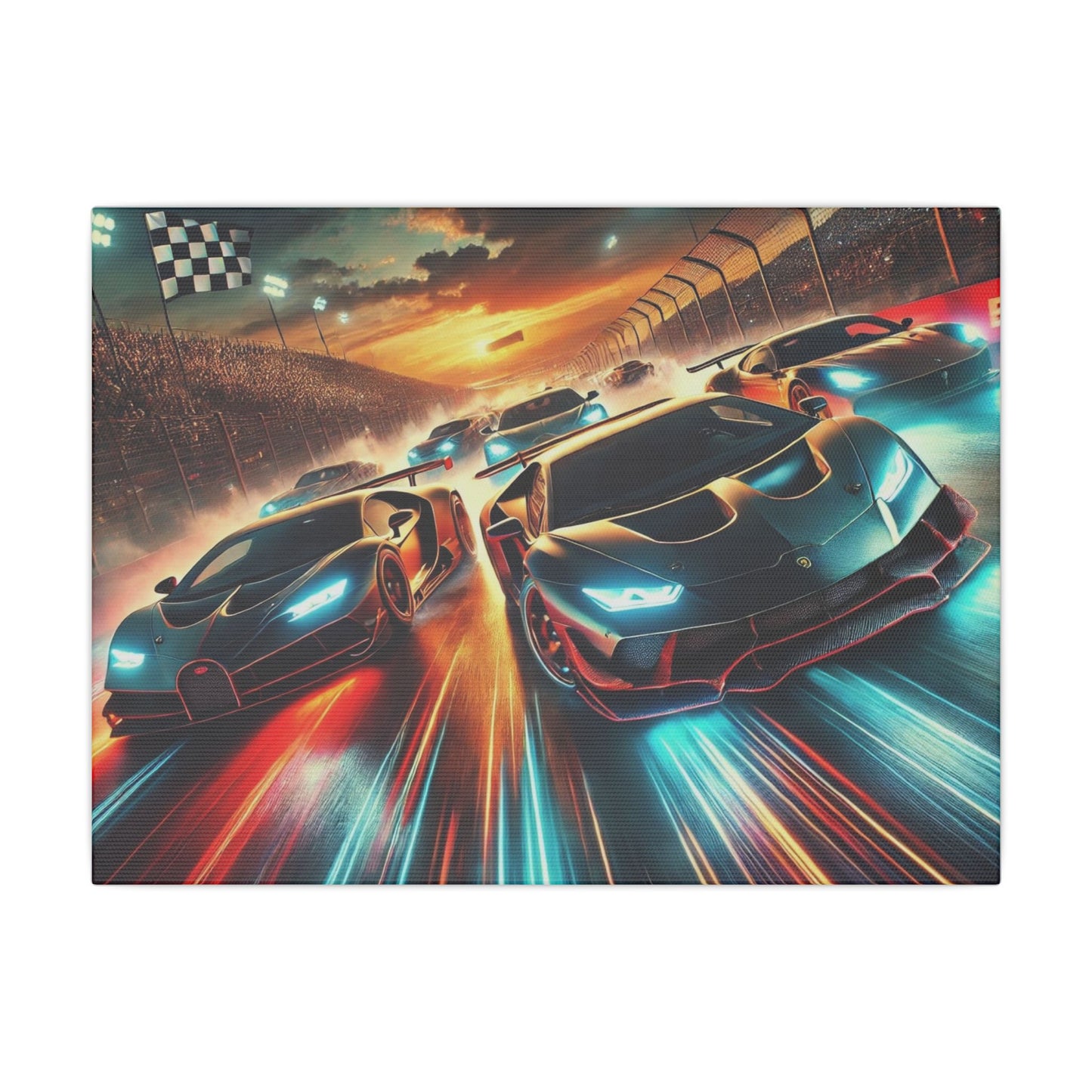 Canvas Print - Super Cars Racing