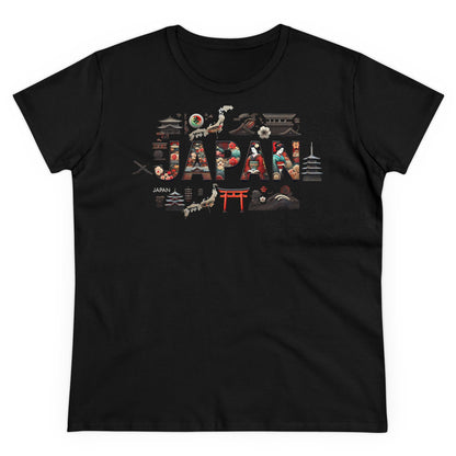 Tee with Japan Details - Women's