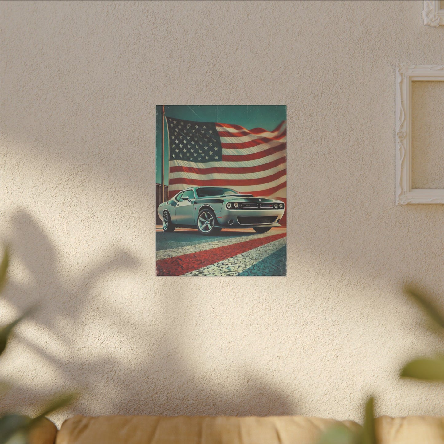 Canvas Print: Muscle American Car
